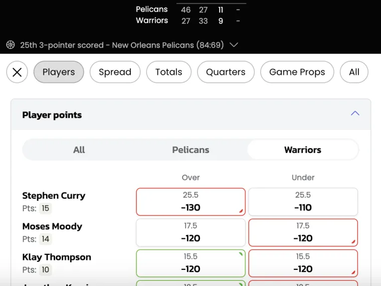 Warriors-Pelicans live Warriors-Pelicans live