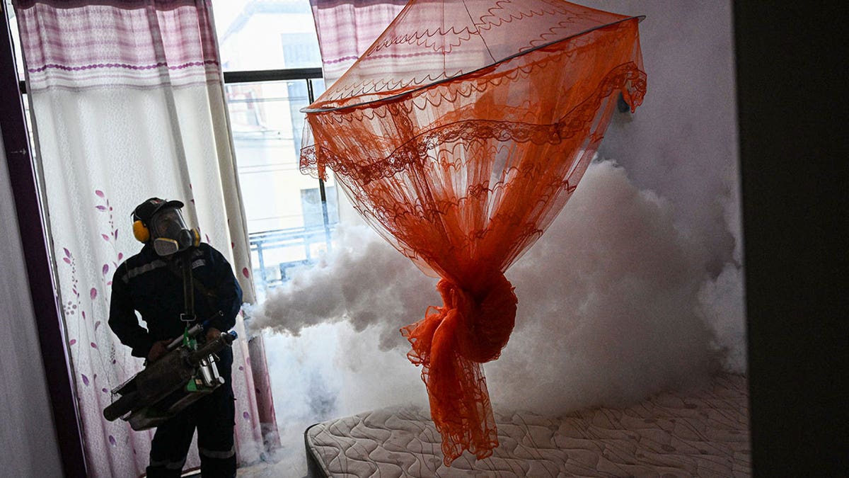 Fumigation to stop mosquitos