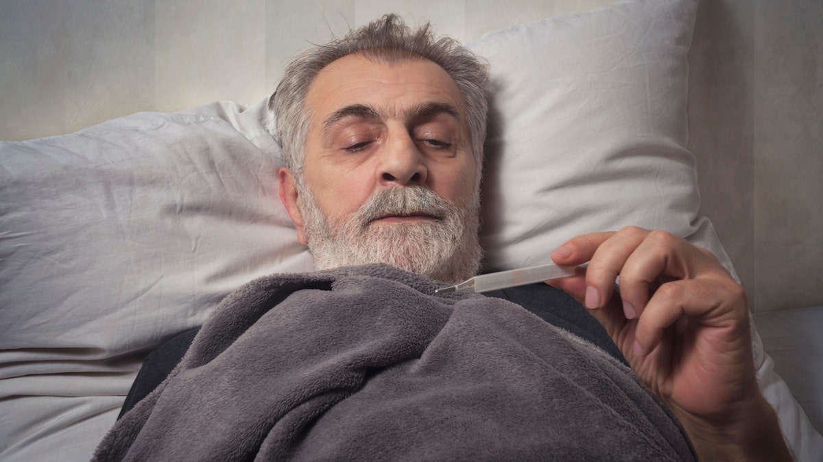 Older sick man
