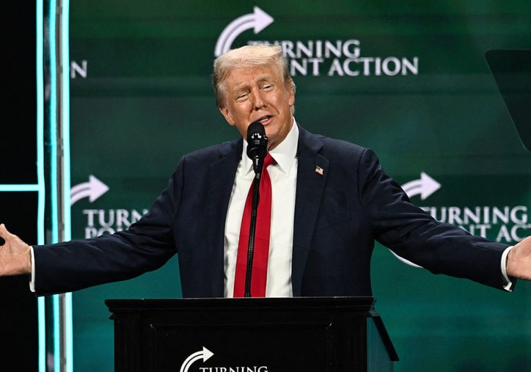 Trump announces to crowd he 'just took off the last bandage' at faith event post-assassination attempt