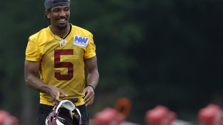 Commanders QB Jayden Daniels sounds like he's getting some sliding lessons soon